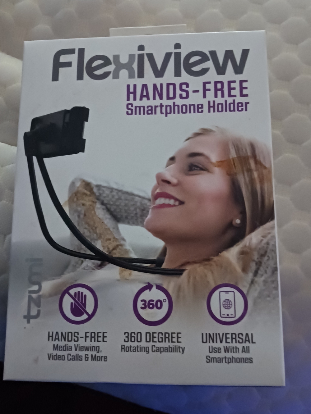 Flexiview Hands-Free Smartphone Holder in Black